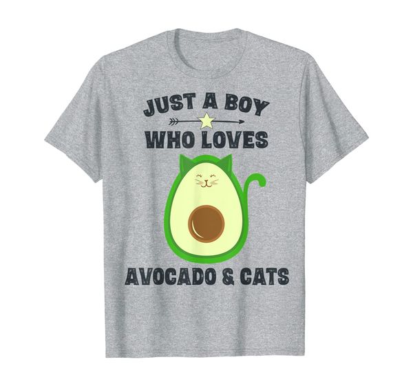 

funny avocato avocado cat lover gift for boys t-shirt, White;black