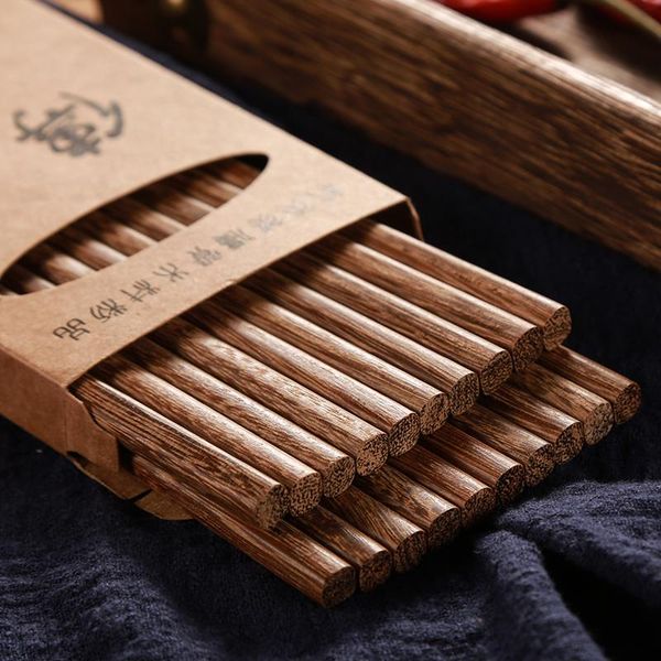 

wood chopsticks adults dinnerware reuseable set portable chinoiserie cooking baguette chinoise bg50cc