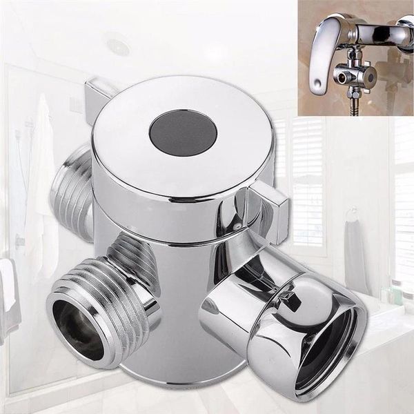 

bathroom shower sets multi-function 3 way t-adapter head diverter faucet valve for toilet accessory g1/2" bidet adapter