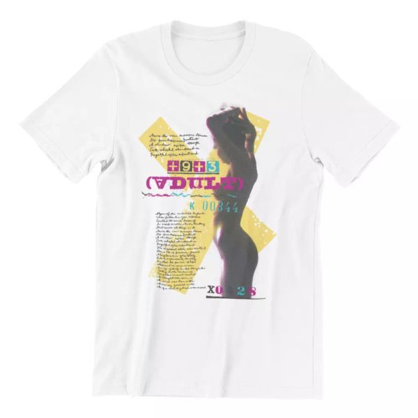 

Adult, Woman Silhouette - Printed T-shirt, White;black