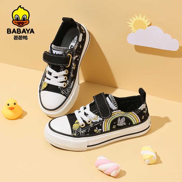 

babaya kids canvas shoes small children's rainbow sneakers for girls casual shoes 2020 autumn new fashion casual shoes h09077040745, Black;red
