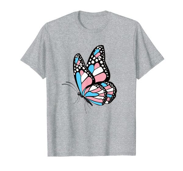 

transgender butterfly symbol t-shirt - trans pride lgbt tee, White;black