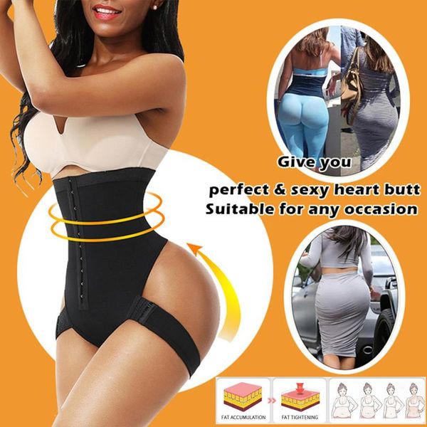 

women's shapers body shaper bulifter tummy control panties booty trainer firm shapewear motion abdominal band corset underwear, Black;white