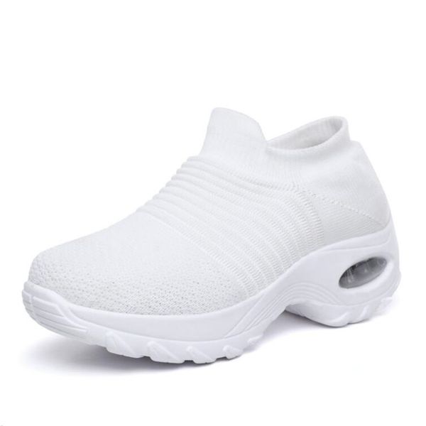

New Summer Shoes Woman Sneakers Black Women Casual Platform Spring Women Shoes White Flats Walking Shallow Slip-On Shoes, Blue
