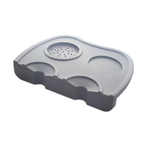 

table runner silicone espresso coffee tamper-proof pad black barista pod tool flat base anti-mite