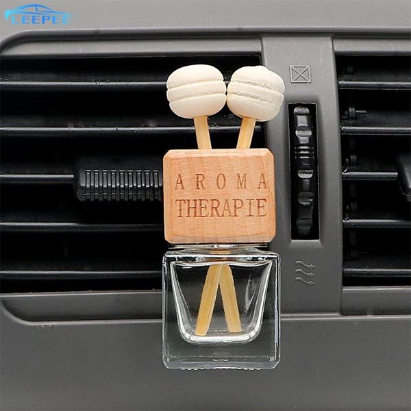 

car air freshener perfume bottle outlet for essential oils auto ornament pendant car-styling hanging glass