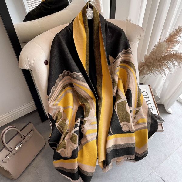

hgih qualtiy cashmere tassel scarf womens letter thicken warm soft autumn winter splicing ladies scarvershawl, Blue;gray