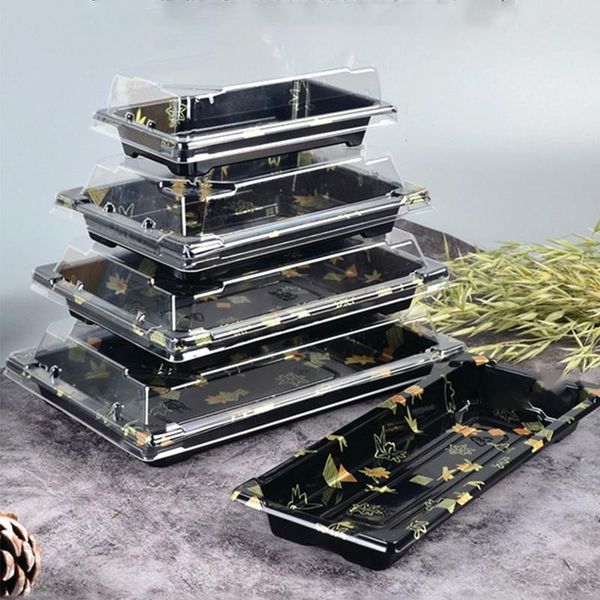 

sushi packing box sashimi roll disposable japanese high-grade disc square lunch take out containers
