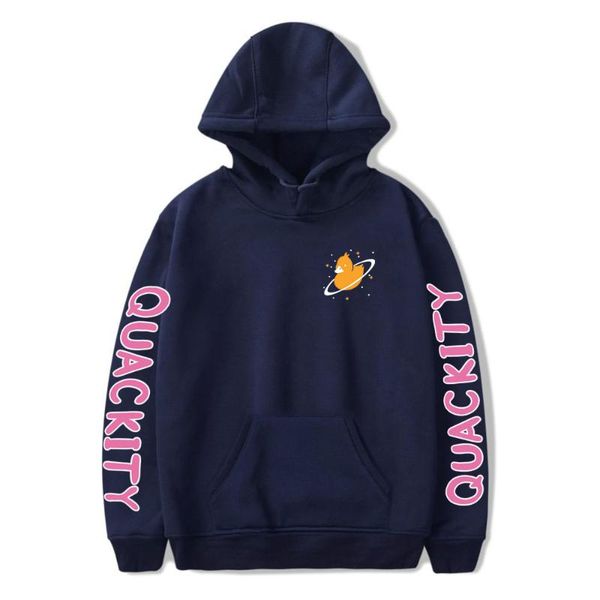 

quackity merch hoodie men and women casual harajuku style sweatshirt spring autumn hip-hop clothes men's hoodies & sweatshirts, Black