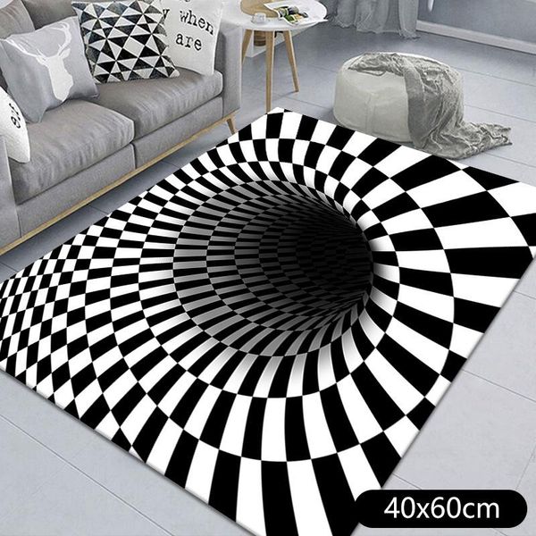 

blankets 3d halloween carpet clown trap visual horror home living room bedroom floor mat sewer manhole cover 2022 blanket