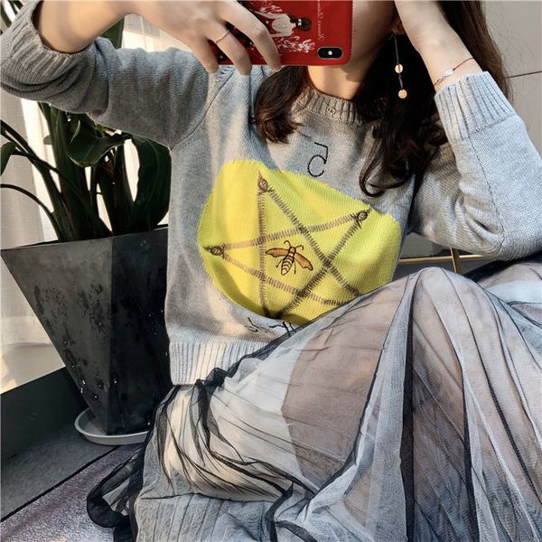 

constellation pentagram sweater, White