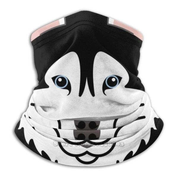

scarves siberian husky dog face bandana scarf mask scarfs neck warmer headwear, Blue;gray