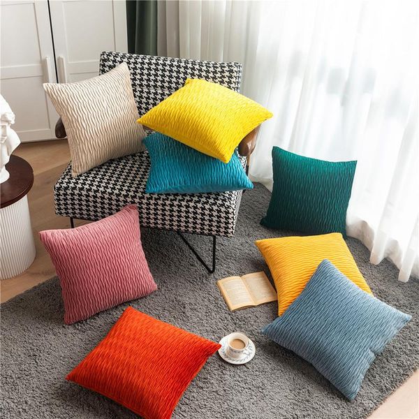 

cushion/decorative pillow solid color velvet cushion cover modern pillowcase for sofa room home decor 30*50cm/45*45cm decorative throw