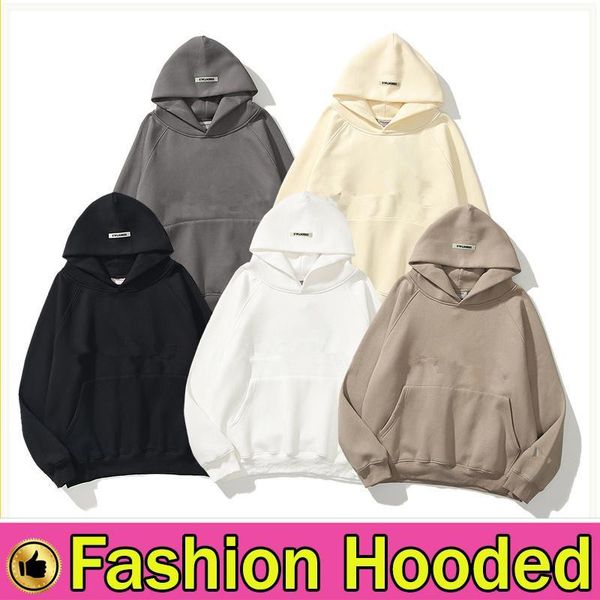 

warm hooded hoodies mens womens fashion streetwear pullover sweatshirts loose hoodies lovers clothing 01, Black