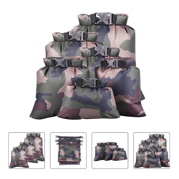 

6pcs outdoor clothing storage container dry bag gear portable camping bags