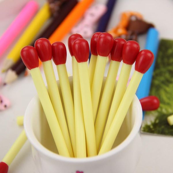 

ballpoint pens 20pcs korean creative stationery cute mini matchstick pen school office, Blue;orange
