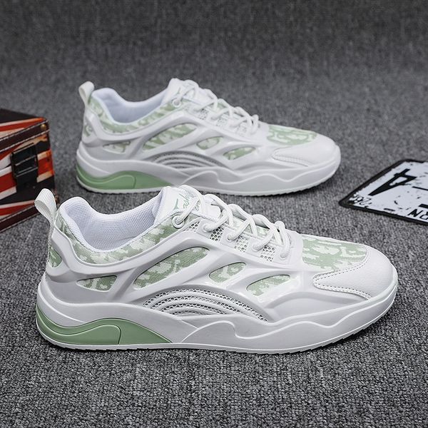 

2021 fashion men women running shoes -4 black white light blue green grey comfortable breathable trainers sports sneakers outdoor size 39-44