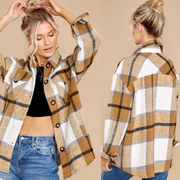 

autumn style fashion leisure loose lazy lapel cardigan pocket dress jacket women, Black;brown