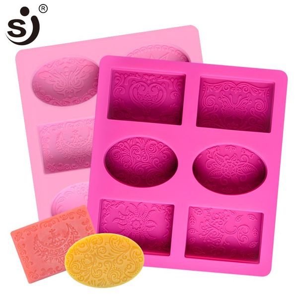

craft tools sj 3d soap mold flower 6 oval shape wedding rose handmade silicone molds rectangle materials form diy el bathroom