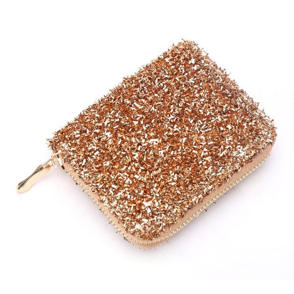 

wallets fashion sequin ladies short wallet zipper coin purse clutch mini, Red;black