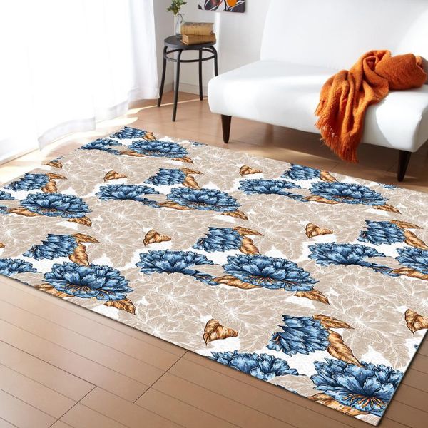 

carpets beige flower floral for living room bedroom decoration teenager rug home kitchen floor mat