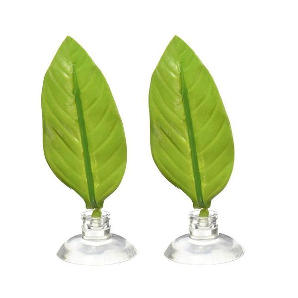 

decorations 10*4cm fish tank aquarium artificial leaf betta rest spawning ornamental plant play relax hide hammock 1set