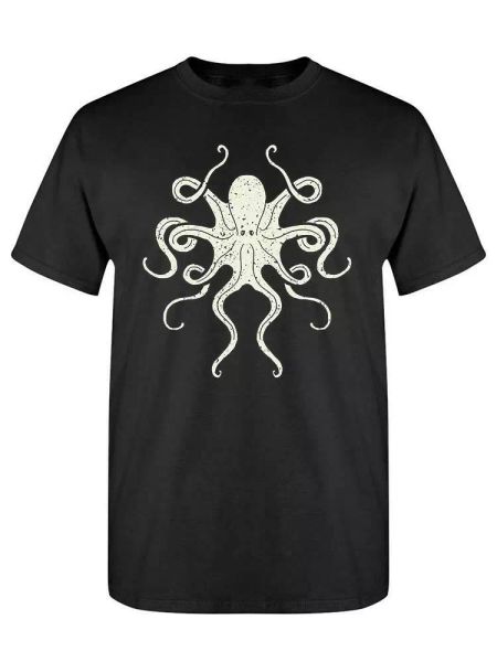 

ocs hand drawn design tee men's -image by shutterstock, White;black