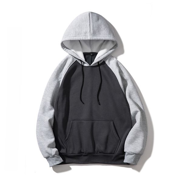 

brand men's hoodies sweatshirts hooded coat pullover for male color matching hoodie sweatshirt kg-315, Black