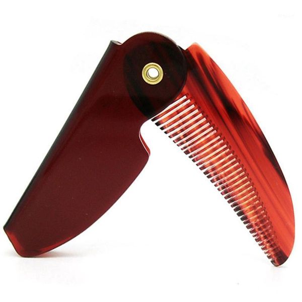 

eagle mouth type oil head comb back acrylic plastic folding mini pocket1, Silver