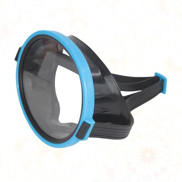 

diving masks 1 pc mask waterproof glass swim goggle pe frame swimming anti-fog dive (blue)