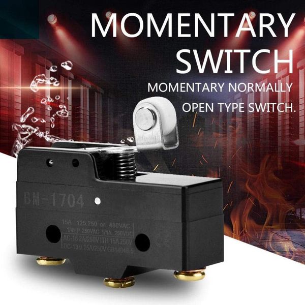 

smart home control 1704 micro basic limit switch short hinge roller lever 15a 250v fix with screws, more stable and safer