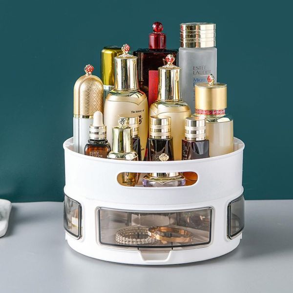 

rotating hips multi-function cosmetic storage box seasoning bottle land style finishing kitchen bathroom bedroom series boxes & bins