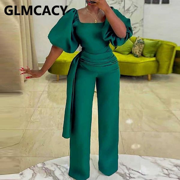 

elegant solid ol jumpsuits chic evening party club ovearlls 210702, Black;white