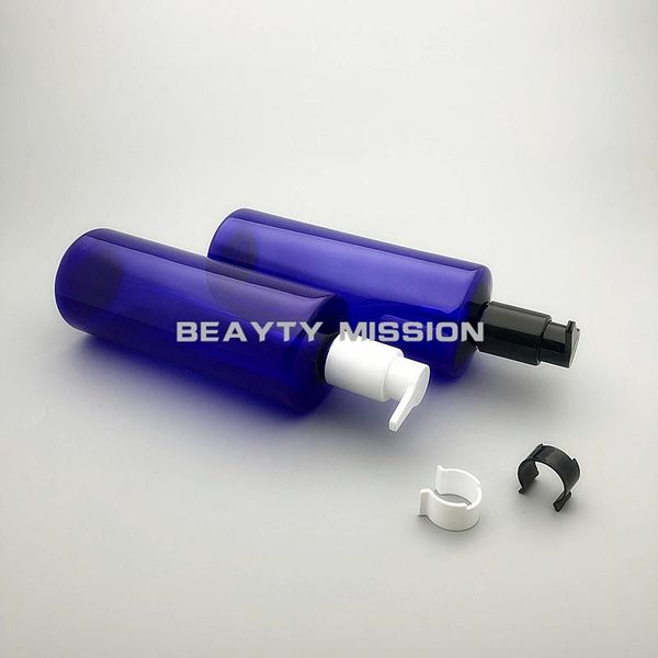 

storage bottles & jars beauty mission blue 12pcs/lot 500ml cosmetic lotion/emulsion packing bottle, empty diy 500cc plastic shampoo dispense