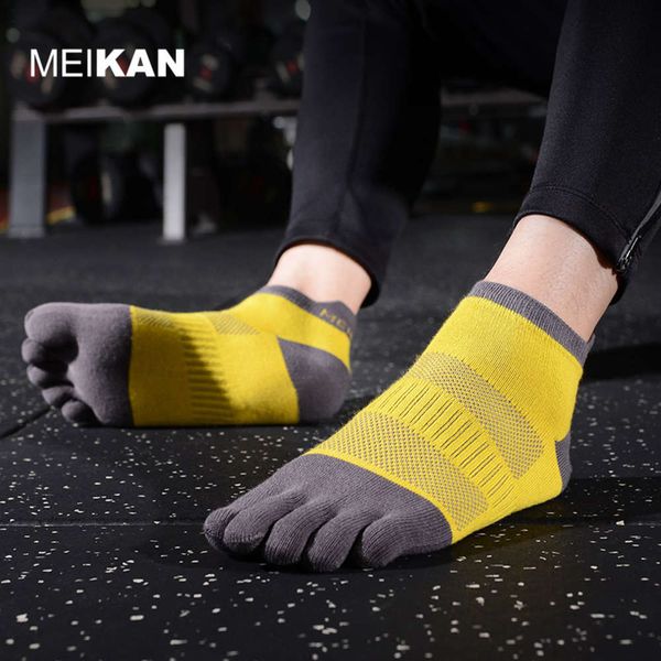 

outdoor men's pure cotton socks breathable running, Black