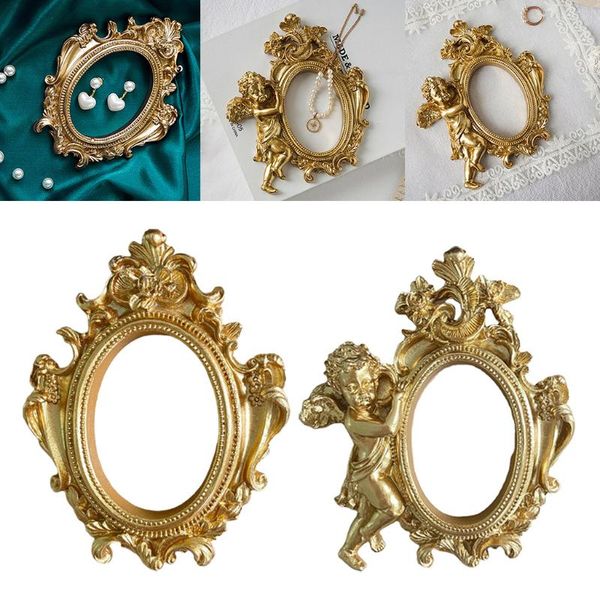 

frames golden retro po frame for nail art jewelry display decoration pography background shooting props mould