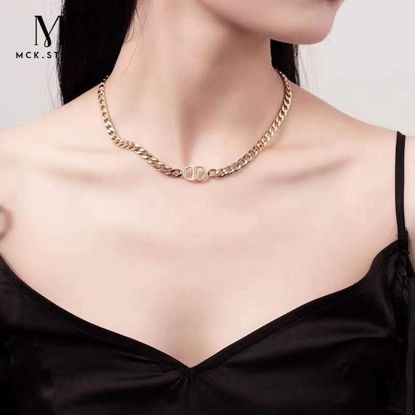 

fine jewelry online ins hip hop thick chain short clavicle 2021 new red necklace 65% off store online sale, Silver
