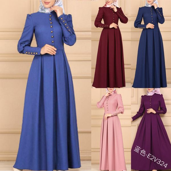 

casual dresses eid mubarek abaya dubai muslim fashion hijab dress abayas for women plain kaftan caftan islam clothing vestidos mus, Black;gray