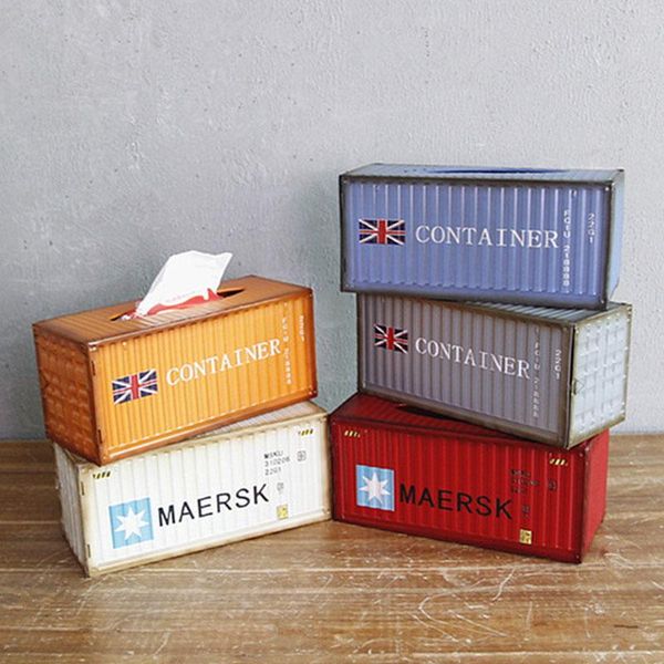

decorative objects & figurines home decoration metal creative container paper towel box household living room table dining holder