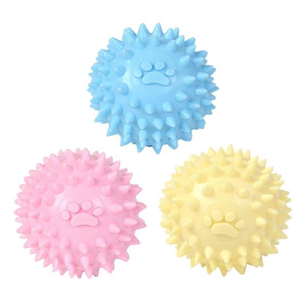 

cat toys 1pc dog voice clean teeth molars bite resistant toy sting ball tpr pet supplies