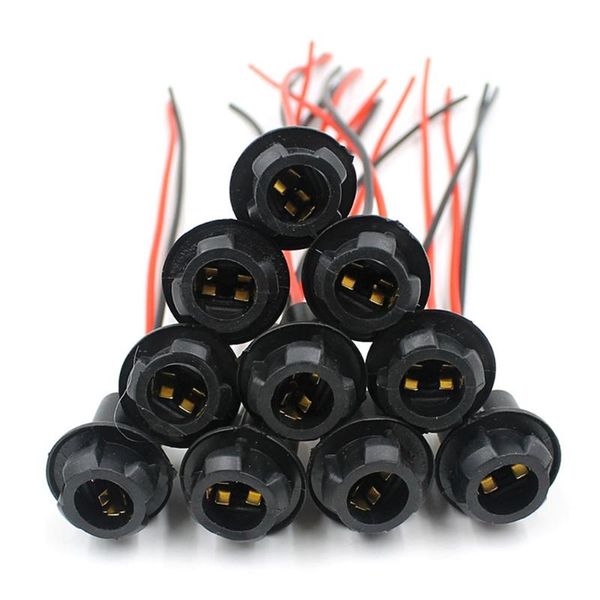 

other lighting system t10 holder instrument light bulb socket connector led adapter 10pcs for motorcycle/car/truck/boat