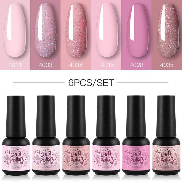 

nail art kits rosalind gel polish set 6pcs/set semi permanent base need uv led lamp manicure hybrid nails kit