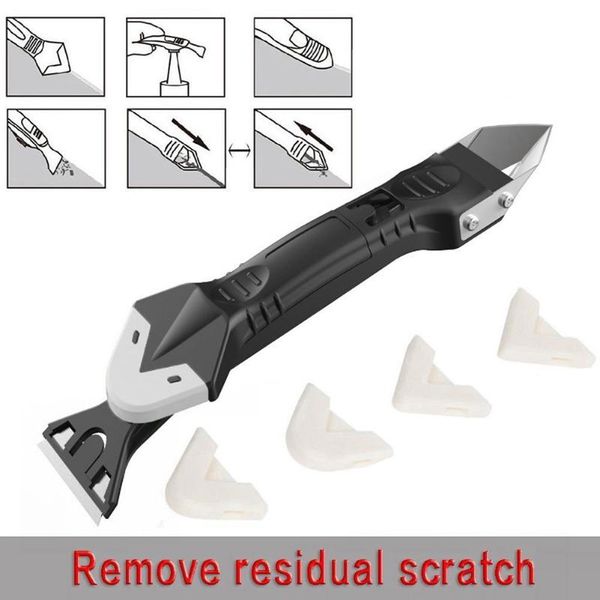 

professional hand tool sets 3 in 1 caulking kit tools silicone sealant finishing handmade grout scraper caulk remover set spatula squeegee