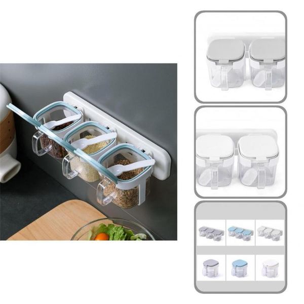 

storage bottles & jars 3 colors effective simple creative seasoning container lightweight spice rack organizer press design kitchen accessor