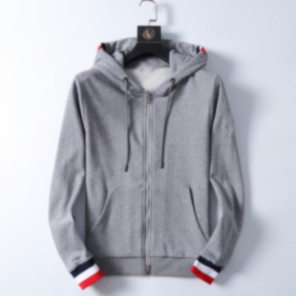 

luxury hooded sweater hoodies monclair jacket men desinger sweater europe-america sweatshirts mens designers sweaters fashion coat selling, Black