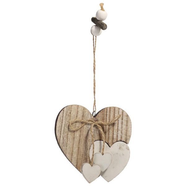 

decorative objects & figurines wooden heart-shaped decorations delicate heart hanging decor home use wood pendant