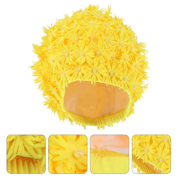 

swimming caps swim cap flower design hat for girl