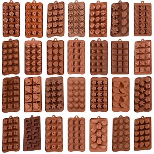 

cake tools 2021 silicone chocolate mold 3d diy flower jelly fondant molds decorating baking accessories
