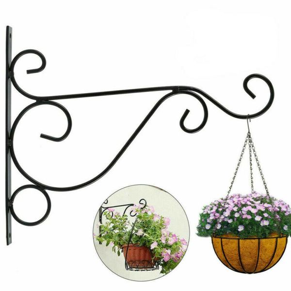 

metal plant hangers brackets outdoor garden hanger hook hooks & rails