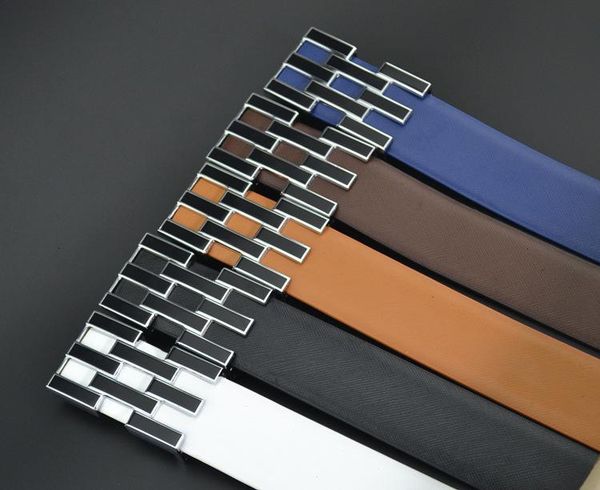 

belts bk327 taobao leather plaid belts for men, Black;brown